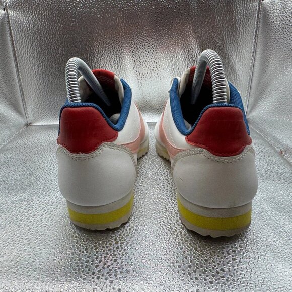 Size 7 Nike Cortez Low‎ White Coral Stardust Womens Lace Up Sneakers 807471-114 - Picture 8 of 10